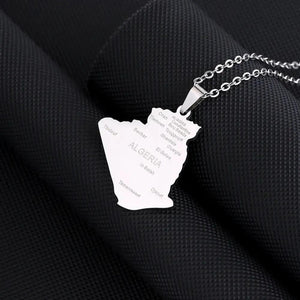 Algeria Map Necklace