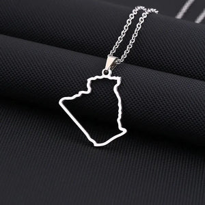 Algeria Map Necklace