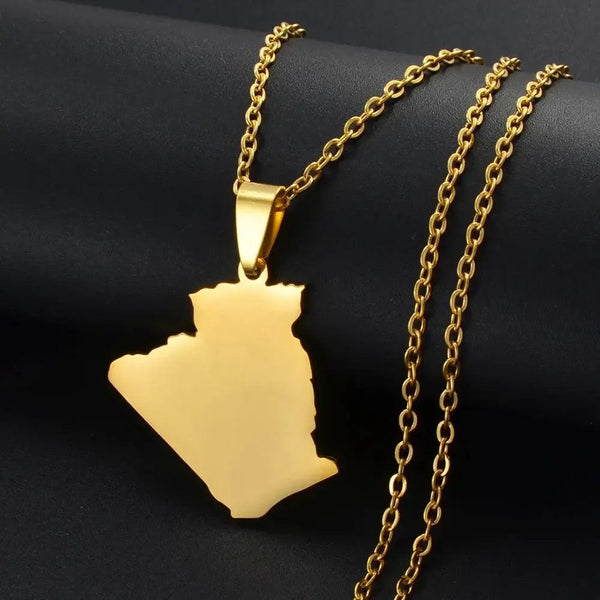 Algeria Map Necklace