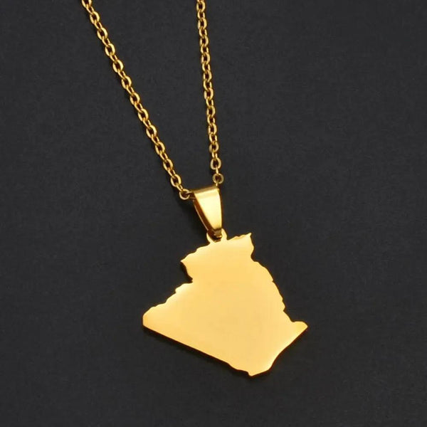 Algeria Map Necklace