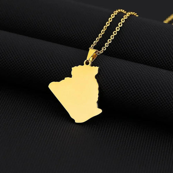 Algeria Map Necklace