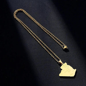 Algeria Map Necklace
