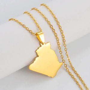 Algeria Map Necklace