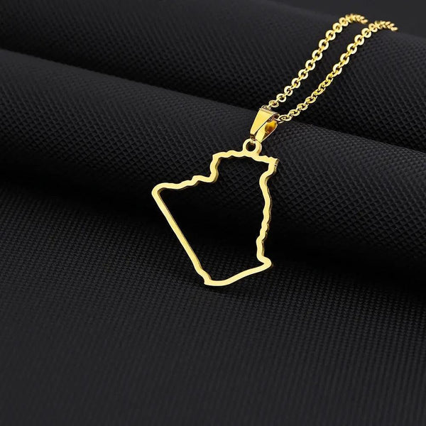 Algeria Map Necklace
