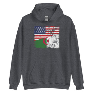 Algeria USA Flag Hoodie