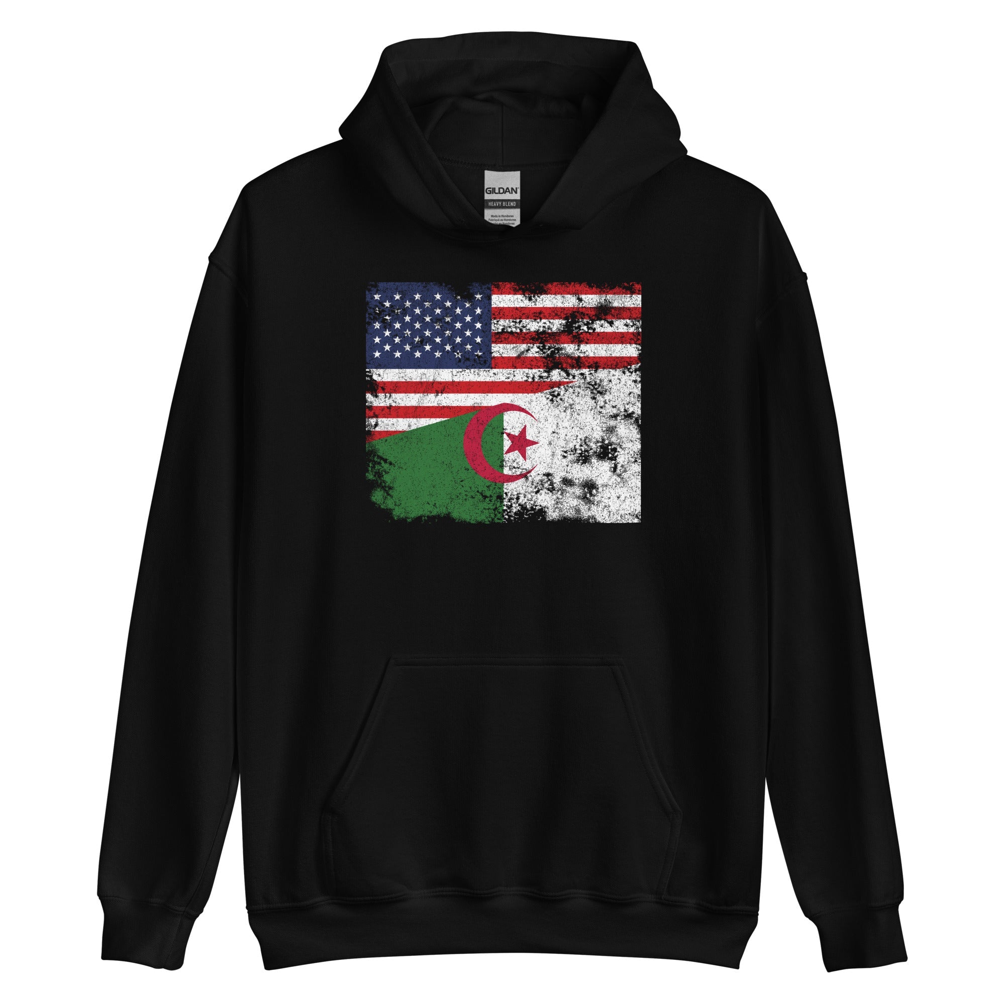 Algeria USA Flag Hoodie