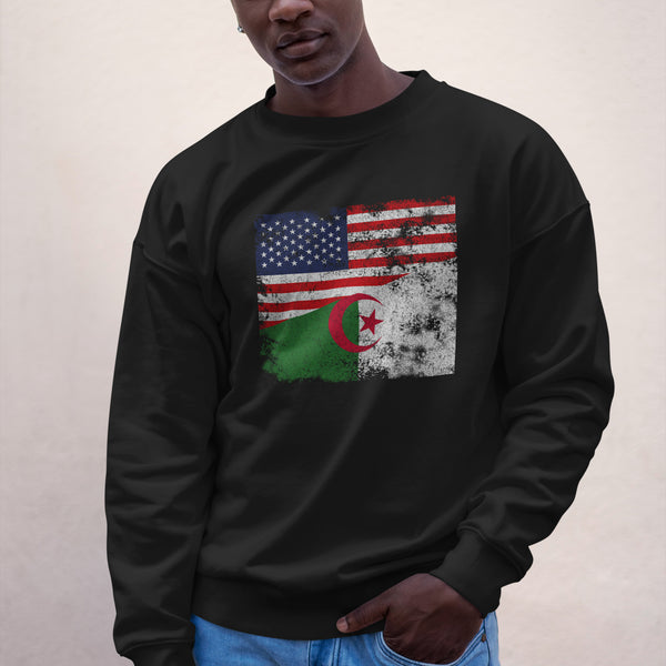 Algeria USA Flag Sweatshirt