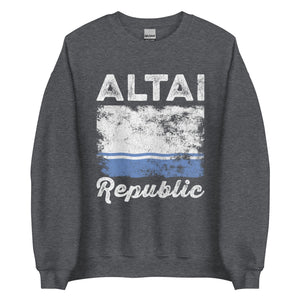 Altai Flag Distressed - Altaian Flag Sweatshirt