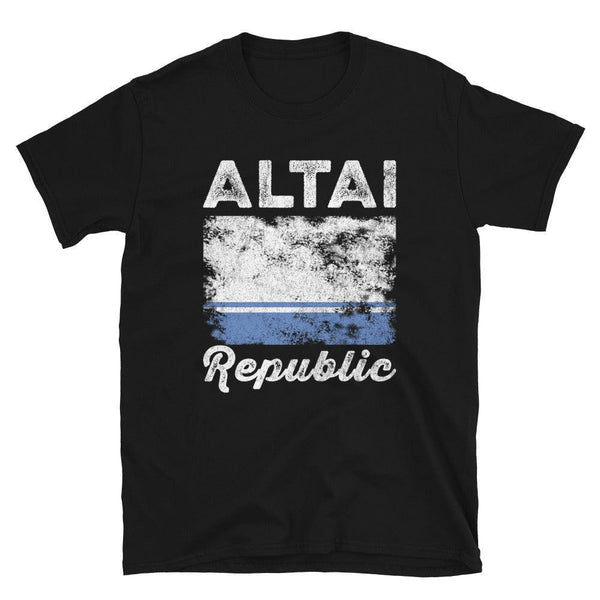 Altai Flag Distressed - Altaian Flag T-Shirt