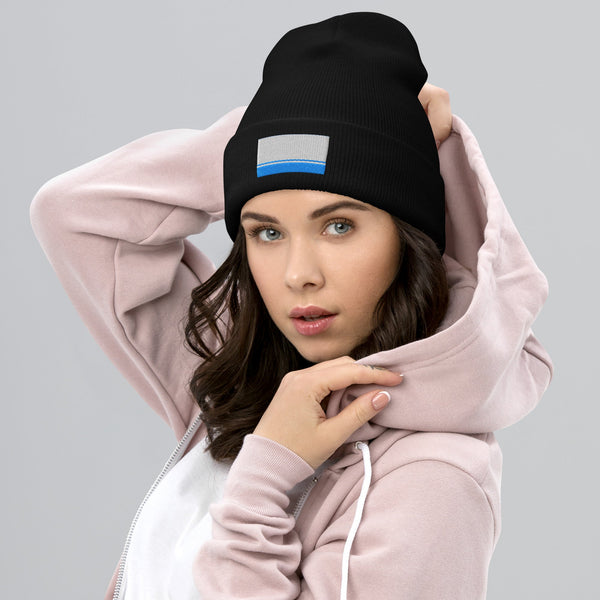 Altai Republic Flag Beanie - Embroidered Winter Hat