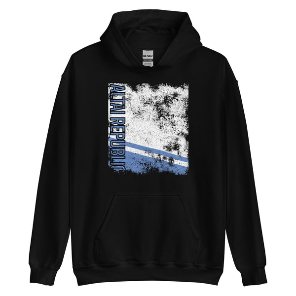 Altai Republic Flag Distressed Hoodie