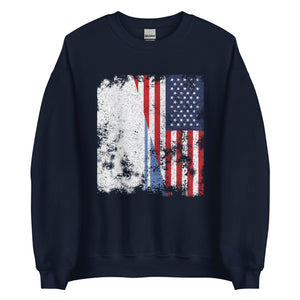 Altai Republic USA Flag - Half American Sweatshirt