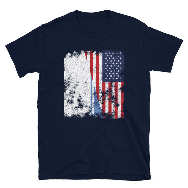 Altai Republic USA Flag - Half American T-Shirt