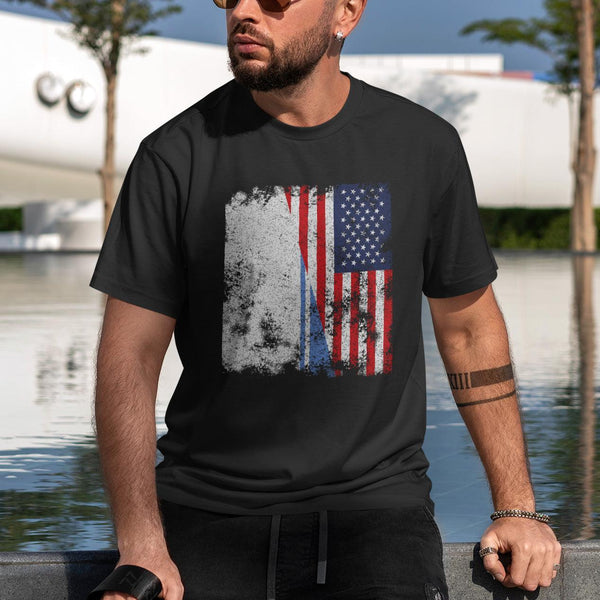 Altai Republic USA Flag - Half American T-Shirt