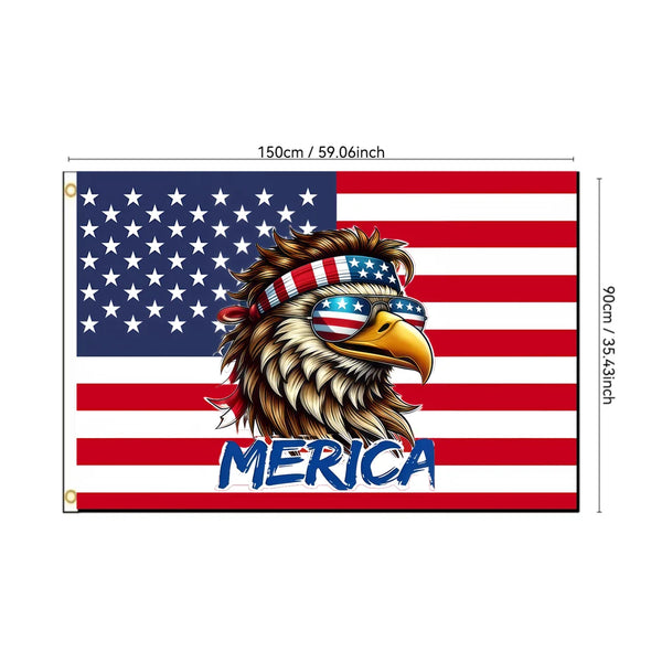 American Eagle Flag - 90x150cm(3x5ft) - 60x90cm(2x3ft) Patriotic USA Flag