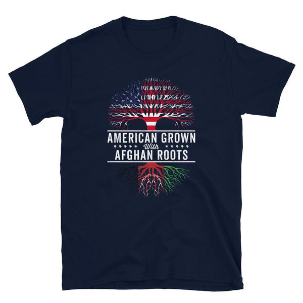 American Grown Afghan Roots Flag T-Shirt