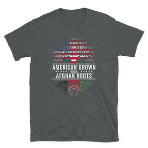 American Grown Afghan Roots Flag T-Shirt