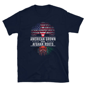 American Grown Afghan Roots Flag T-Shirt