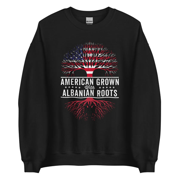 American Grown Albanian Roots Flag Sweatshirt