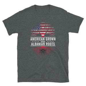 American Grown Albanian Roots Flag T-Shirt