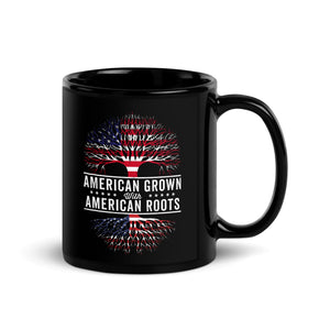American Grown American Roots Flag Mug