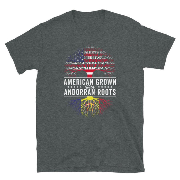 American Grown Andorran Roots Flag T-Shirt