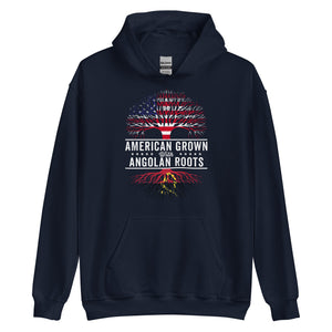 American Grown Angolan Roots Flag Hoodie