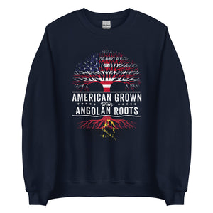 American Grown Angolan Roots Flag Sweatshirt