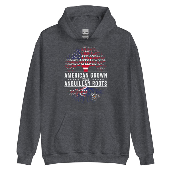 American Grown Anguillan Roots Flag Hoodie