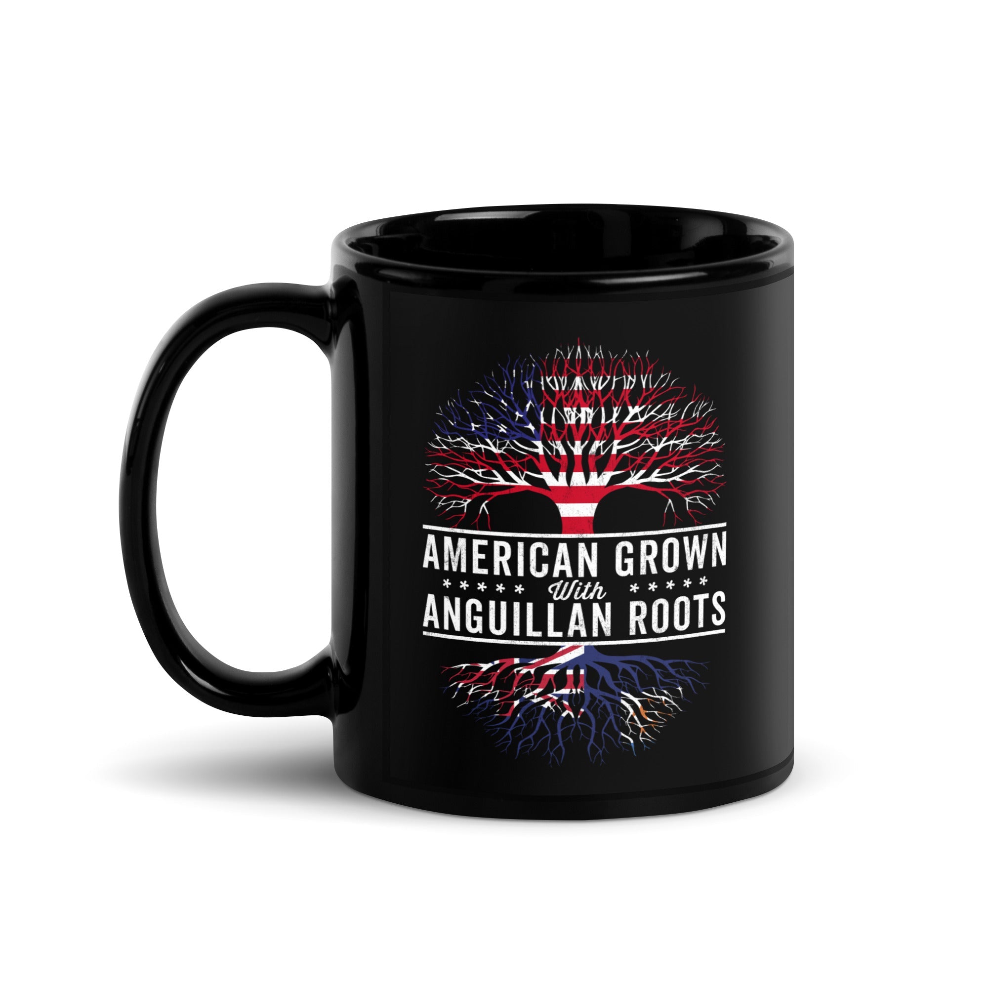 American Grown Anguillan Roots Flag Mug