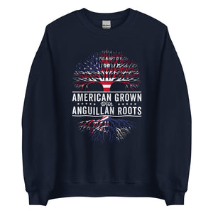 American Grown Anguillan Roots Flag Sweatshirt