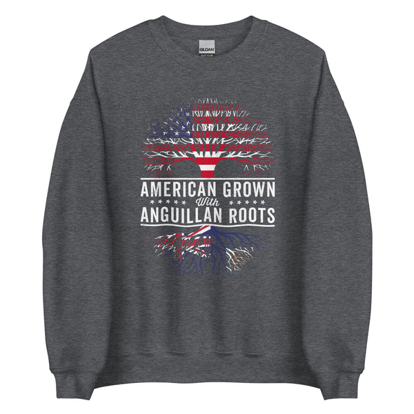 American Grown Anguillan Roots Flag Sweatshirt