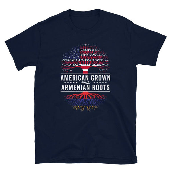 American Grown Armenian Roots Flag T-Shirt