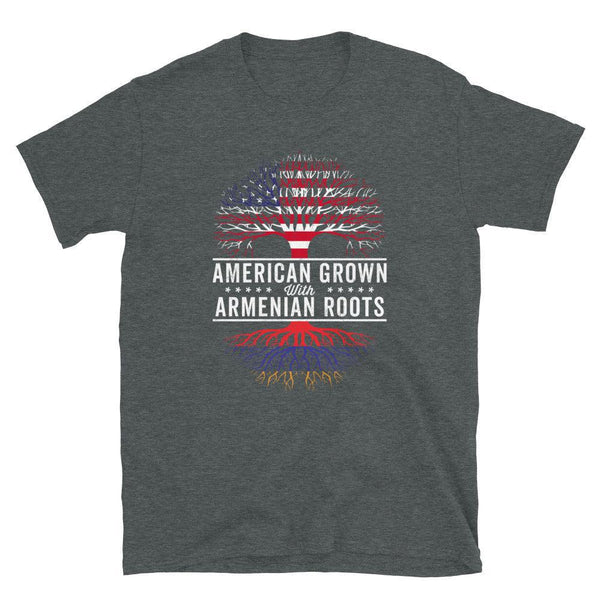 American Grown Armenian Roots Flag T-Shirt