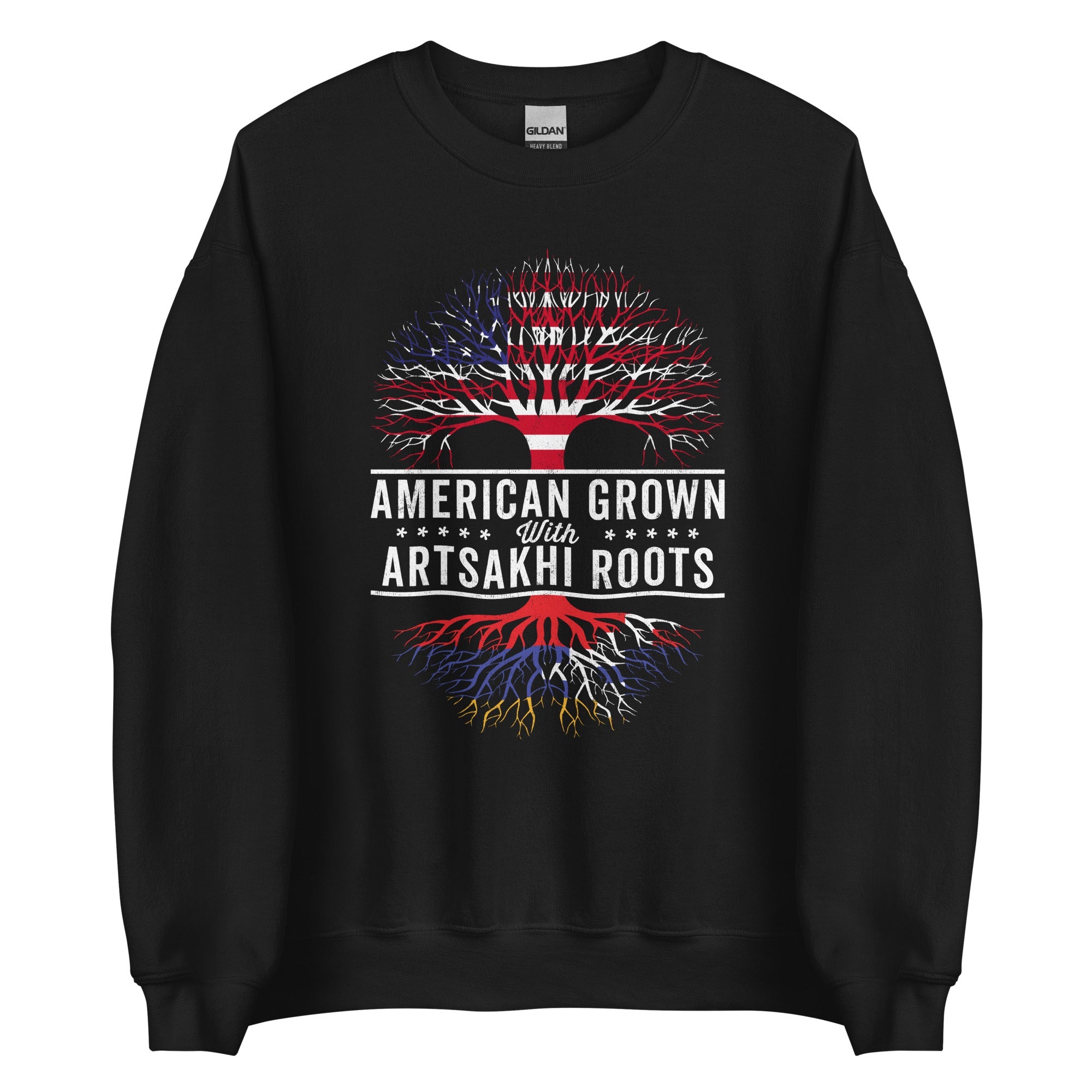 American Grown Artsakhi Roots Flag Sweatshirt