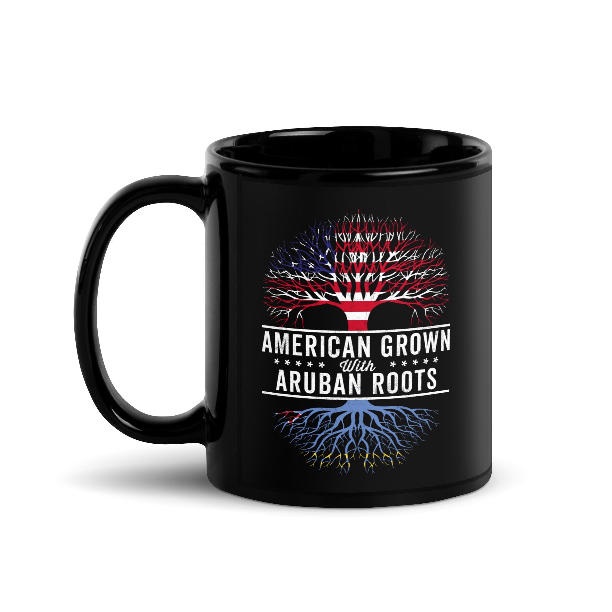 American Grown Aruban Roots Flag Mug
