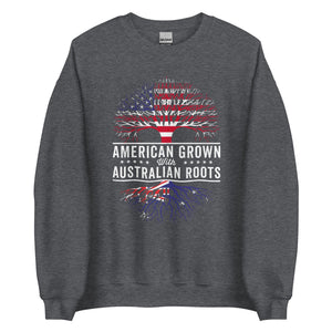 American Grown Australian Roots Flag Sweatshirt