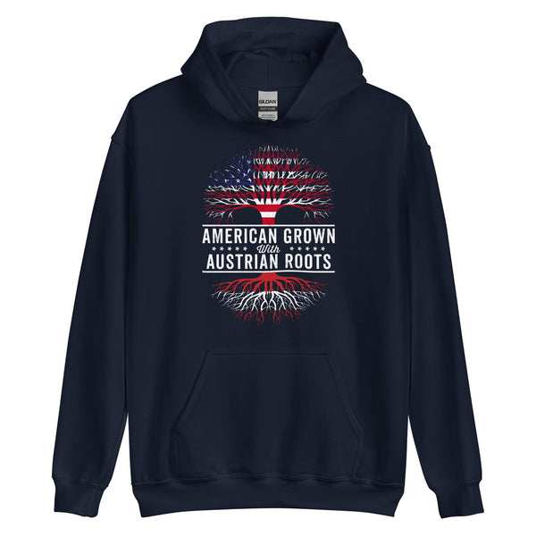 American Grown Austrian Roots Flag Hoodie