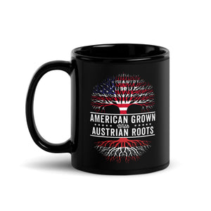 American Grown Austrian Roots Flag Mug