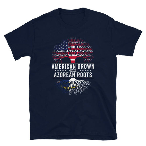 American Grown Azorean Roots Flag T-Shirt