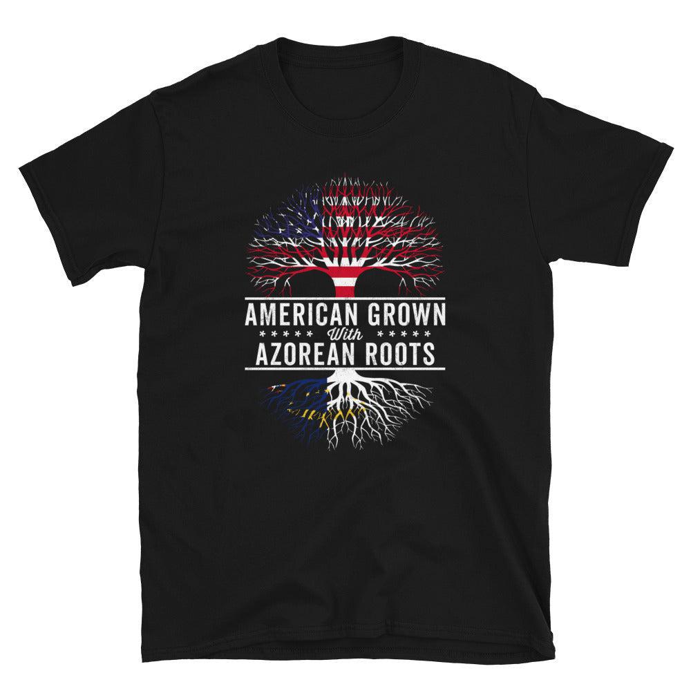 American Grown Azorean Roots Flag T-Shirt