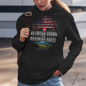 American Grown Bahamian Roots Flag Hoodie