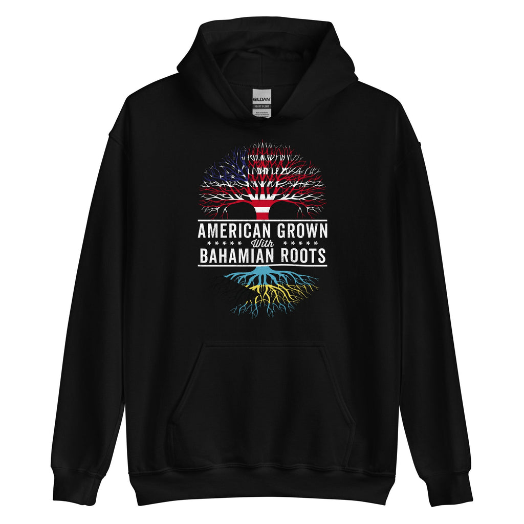 Bahamian Roots American Grown Bahamian Roots Flag Hoodie - Flag Nation