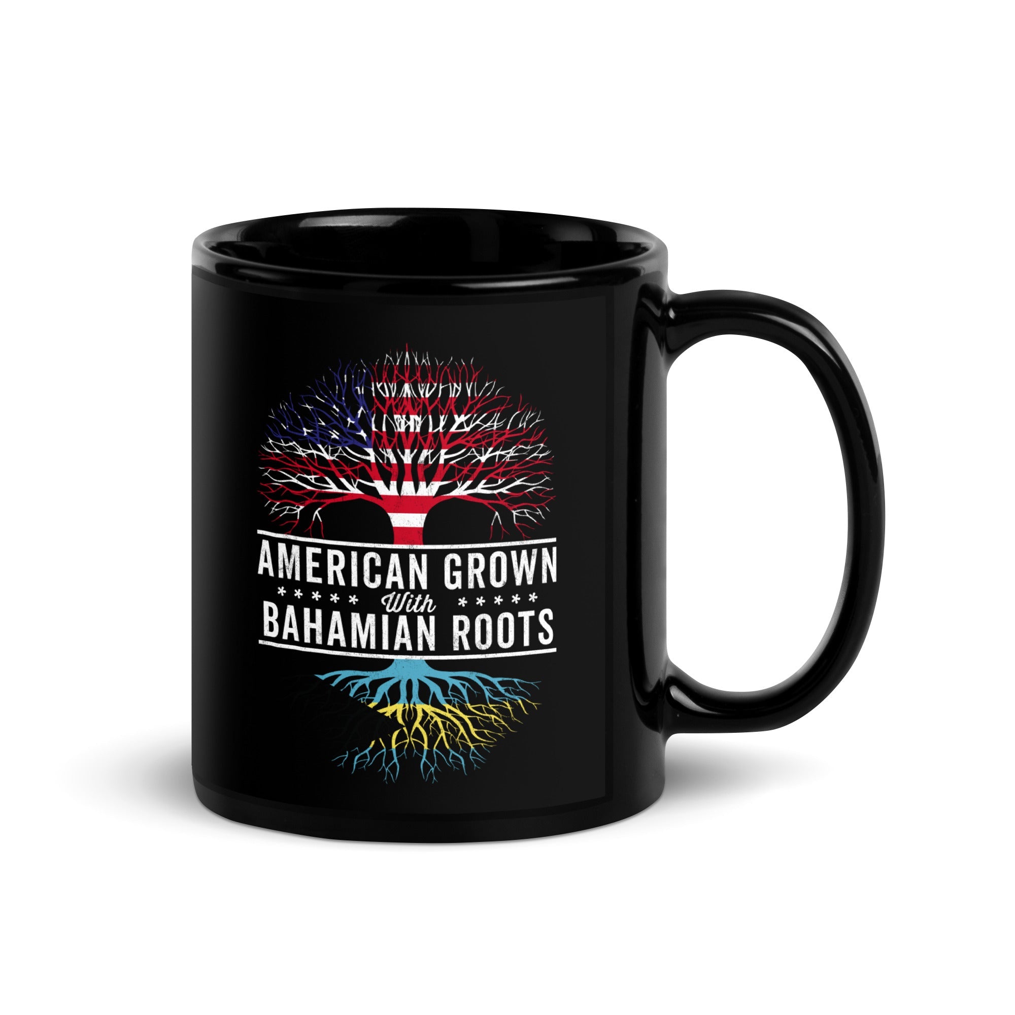 American Grown Bahamian Roots Flag Mug