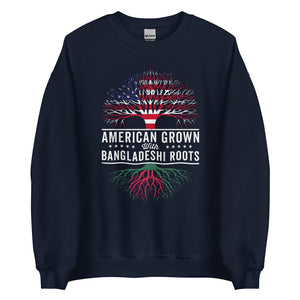 American Grown Bangladeshi Roots Flag Sweatshirt