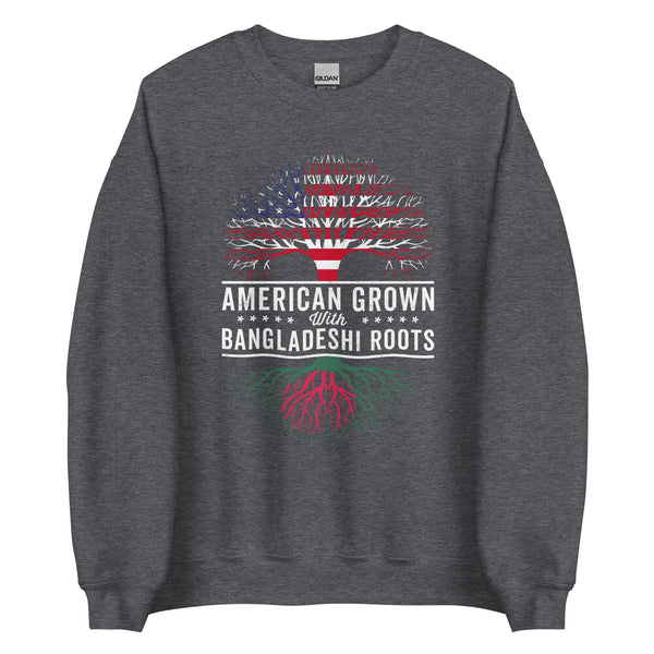 American Grown Bangladeshi Roots Flag Sweatshirt