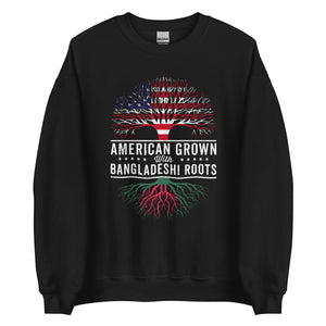 American Grown Bangladeshi Roots Flag Sweatshirt