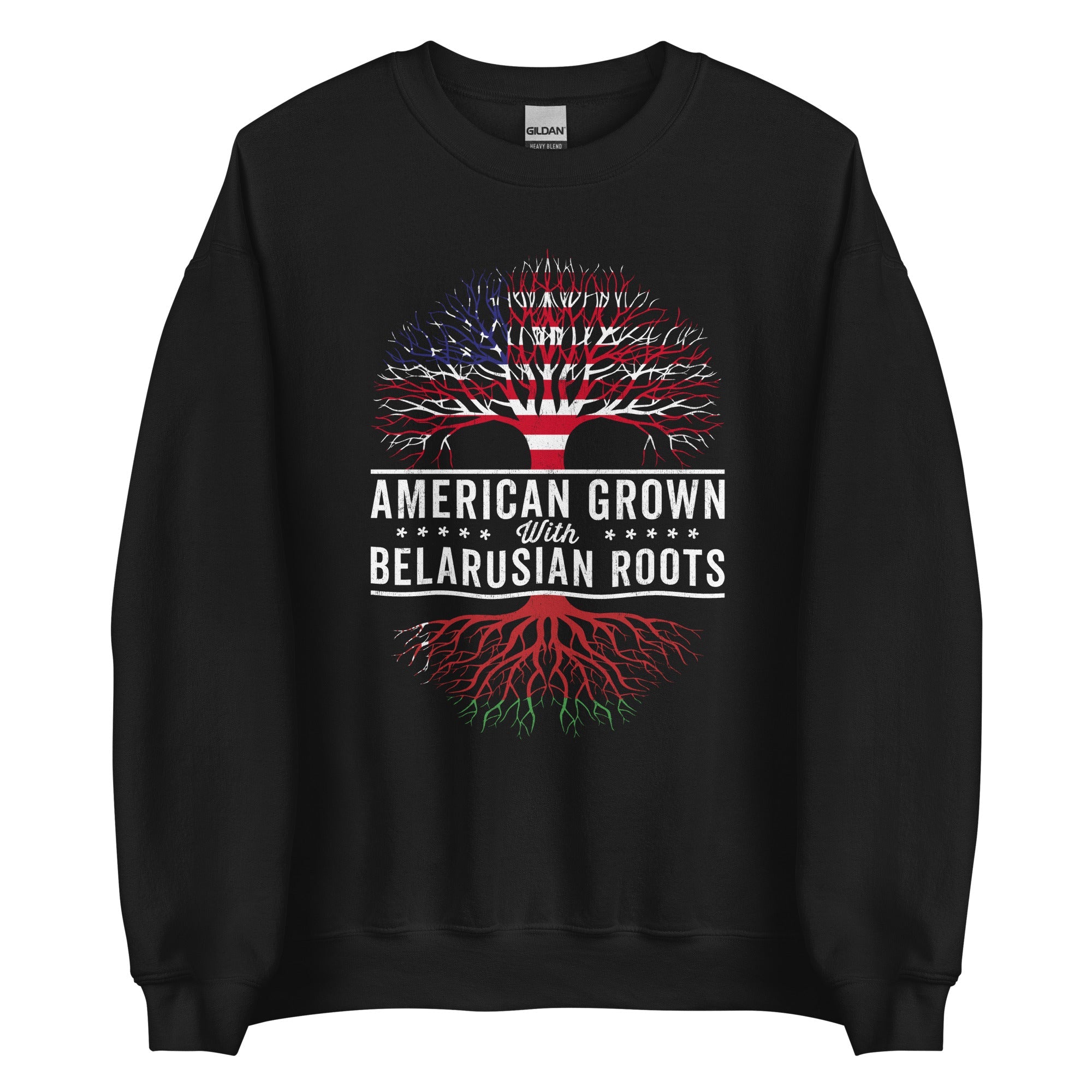 American Grown Belarusian Roots Flag Sweatshirt
