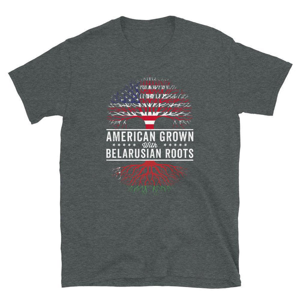 American Grown Belarusian Roots Flag T-Shirt