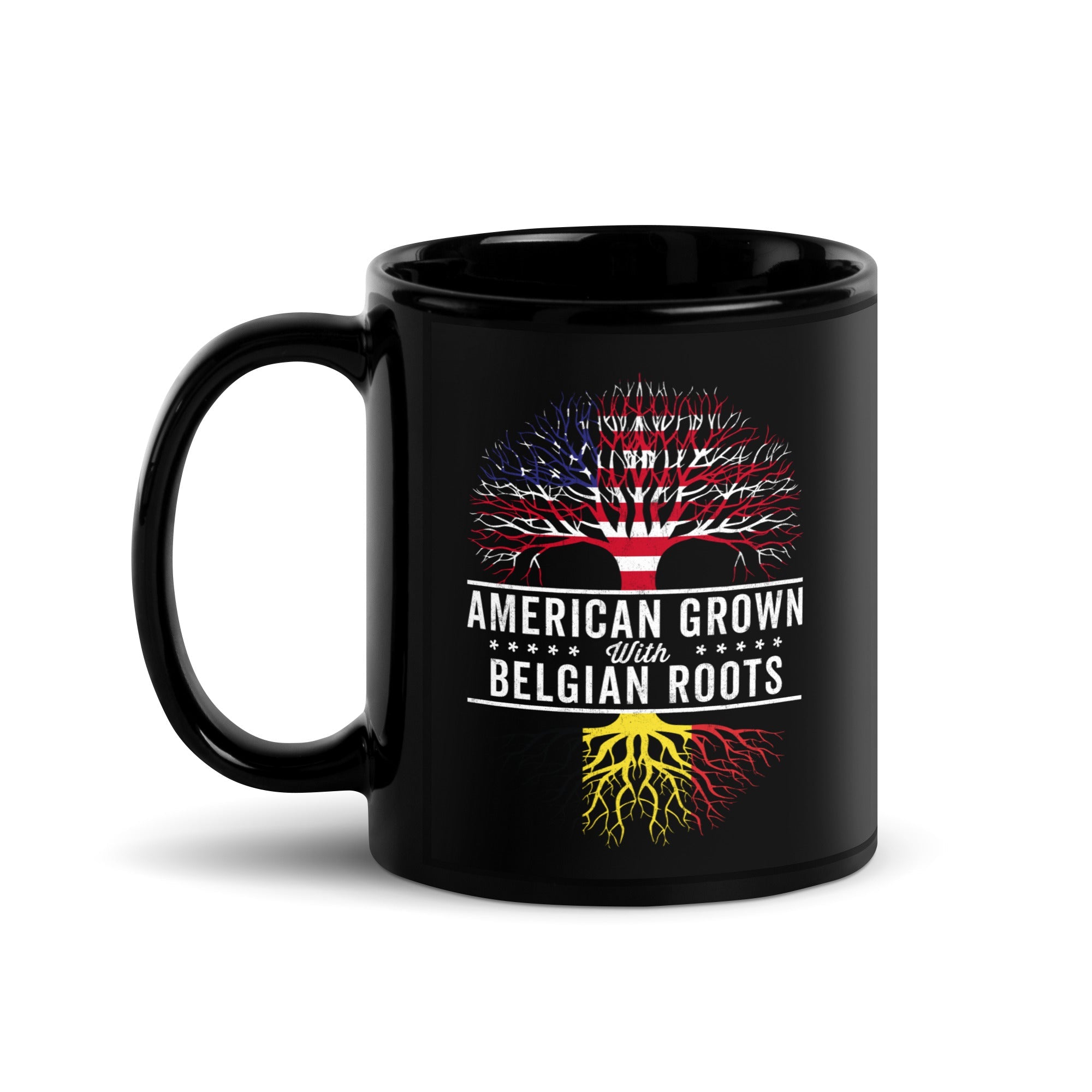 American Grown Belgian Roots Flag Mug